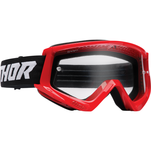 Thor Combat Motocross Goggles Racer Red Black