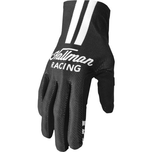 2023 Thor Hallman Motocross Gloves Mainstay Roosted Black/White