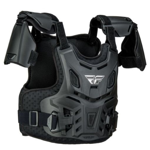 Fly Racing Revel Chest Protector Roost Guard Youth Black