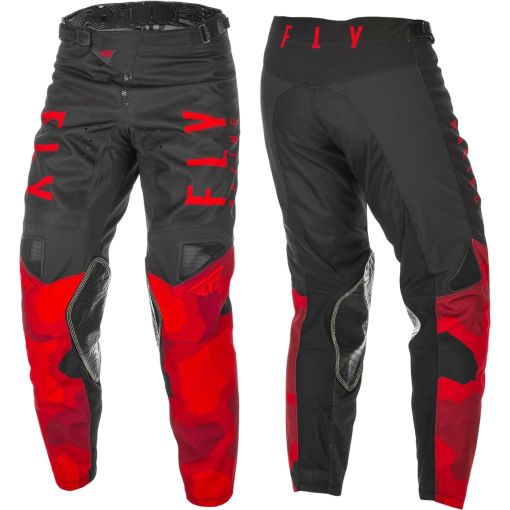Fly Racing 2021 Kinetic K221 Motocross Pants Red Black