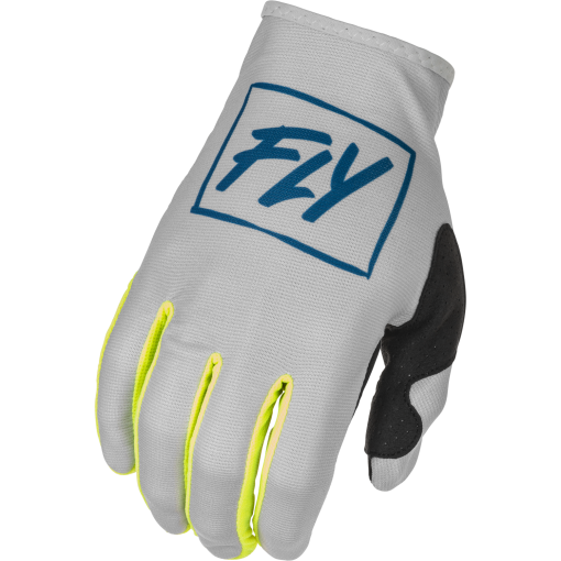 2022 Fly Racing Hydrogen Lite Motocross Gloves Grey Teal Hi Vis
