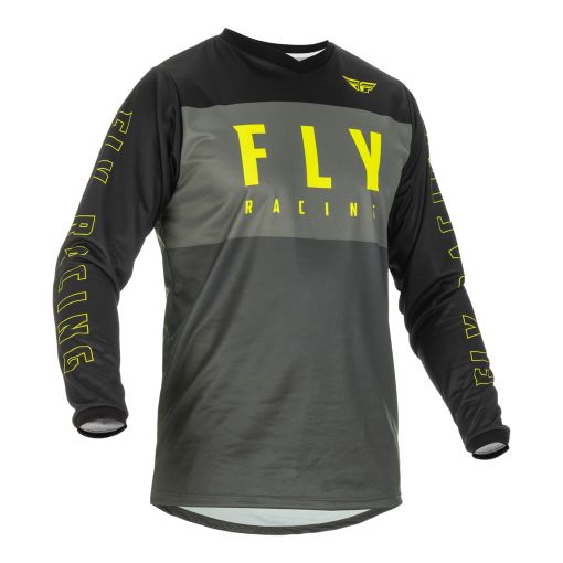 2022 Fly Racing F16 Motocross jersey Grey Black Hi Viz