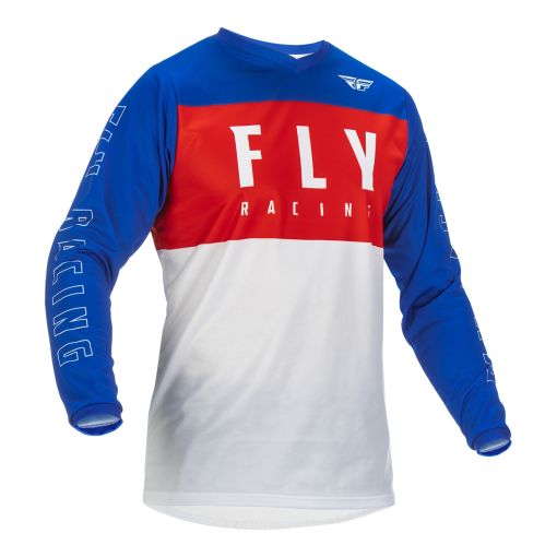 Fly Racing 2022 F16 Motocross Jersey Red White Blue