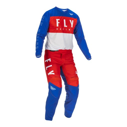 2022 Fly Racing F16 Motocross Gear Red White Blue