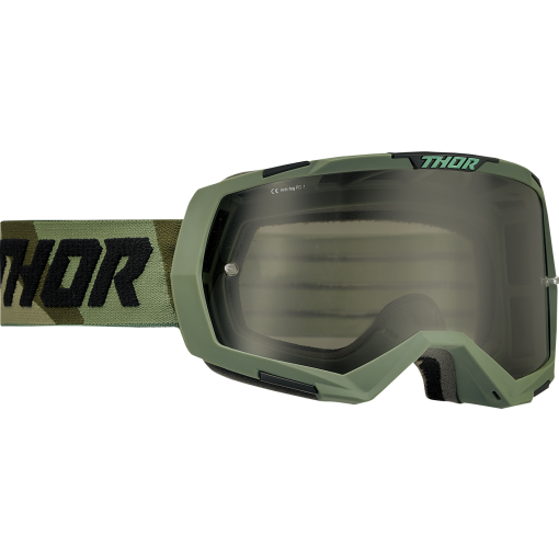 Thor Regiment Motocross Goggles Camo Black with Smoke Lens