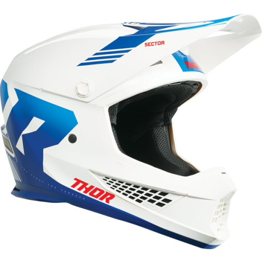 2024 Thor Sector 2 Carve Motocross Helmet White Blue