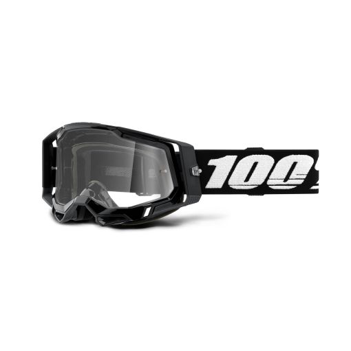 100% Racecraft Gen 2 Motocross Goggles Black Clear Lens