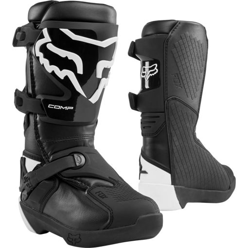 Fox Youth Comp Motocross Boots - Buckle (Black)
