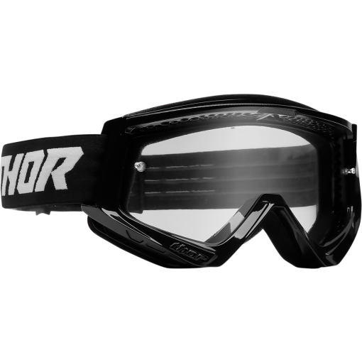 Thor Combat Motocross Goggles Racer Black White