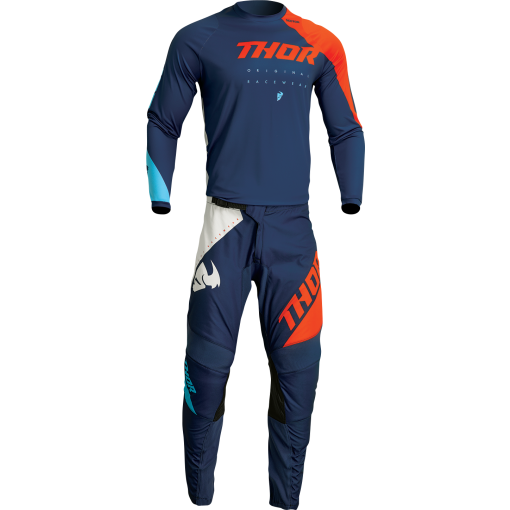 2023  Thor Sector EDGE Kids Motocross Gear Youth NAVY RED ORANGE