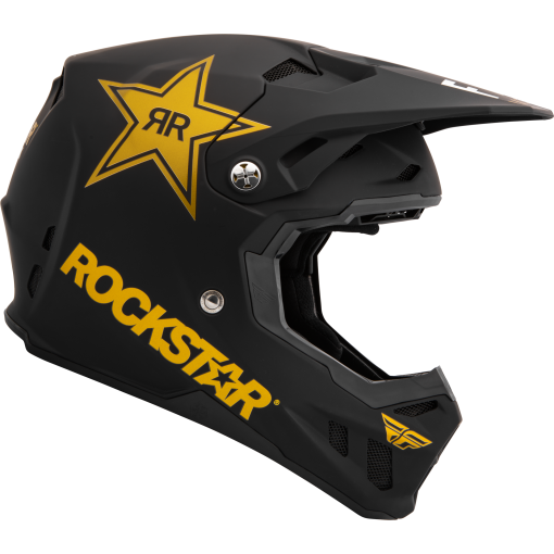 2024 Fly Racing Formula CC Motocross Helmet ROCKSTAR BLACK GOLD