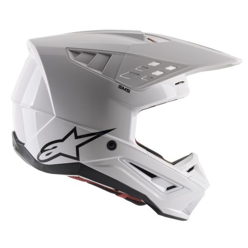 Alpinestars/ SM5 S-M5 SOLID Motocross Helmet White Gloss