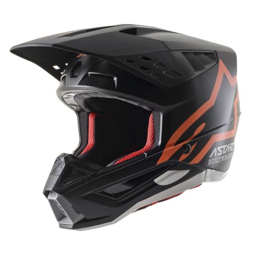 Alpinestars/ SM5 S-M5 COMPASS Motocross Helmet Black Flo Orange