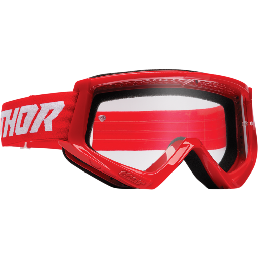 Thor Combat Motocross Goggles Racer Red White