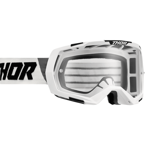 Thor Regiment Motocross Goggles White Black with Clear Lens