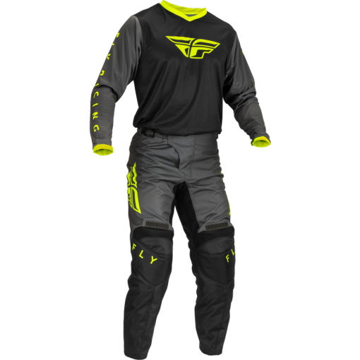 2023/  Fly Racing F16 Motocross Gear Black Grey Hi Viz