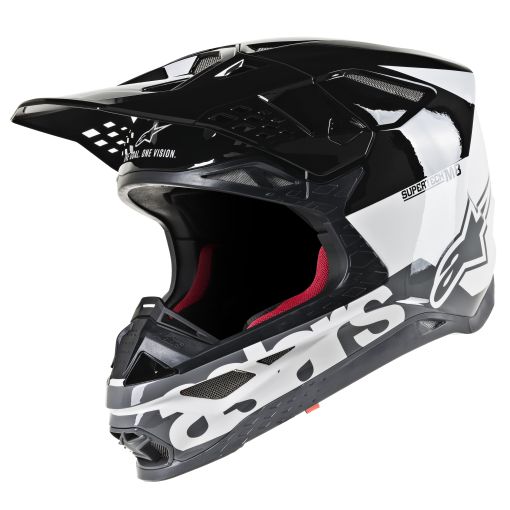 Alpinestars / Supertech SM-8 SM8 Radium Motocross Helmet White Black Grey SMALL ONLY