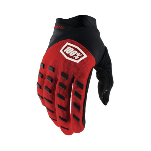 100% Airmatic Youth Motocross Gloves Red Black 