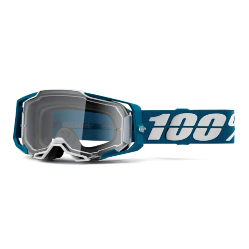100% Armega Albar  Motocross Goggles with Clear Lens