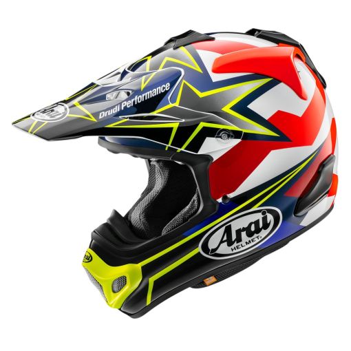 Arai/ MX-V Stars and Stripes MXV Motocross Helmet Yellow