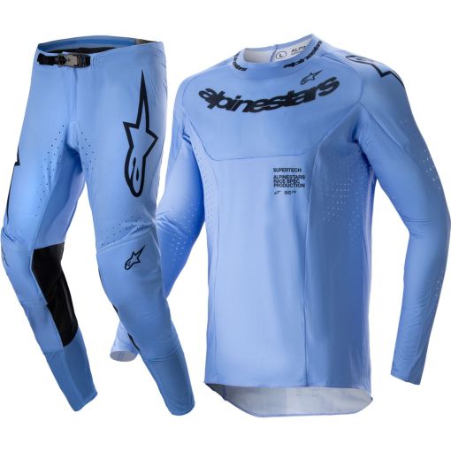 2024 Alpinestars Supertech DADE Light Blue Motocross Gear