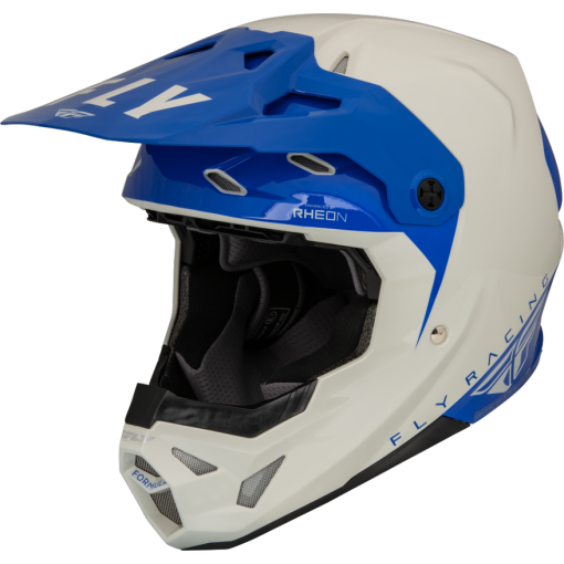 2024 Fly Racing Formula CP SLANT Motocross Helmet Grey Blue