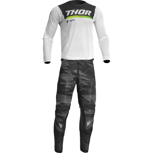 2023 Thor Pulse Air Cameo Motocross Gear White Black
