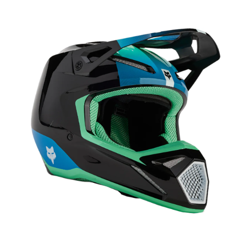 2024 * Fox V1 Ballast Motocross Helmet (Black/Blue)