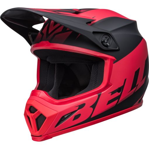 2022 Bell MX9 MIPS Motocross Helmet DISRUPT Matte Black Red