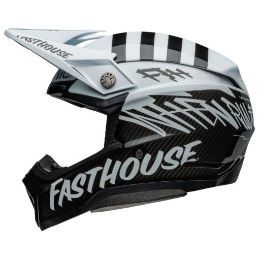 2024 Bell Moto-10 Spherical Mips Motocross Helmet MODSQD Matte Gloss White/Black