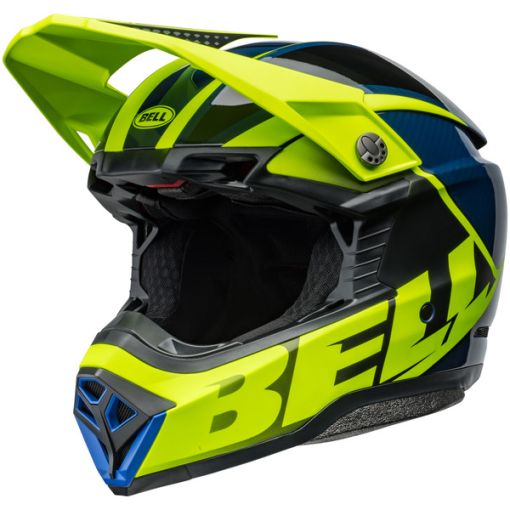 2024 Bell Moto-10 Spherical Mips Motocross Helmet Sliced Retina/Blue