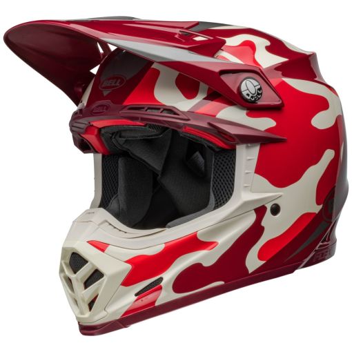 2024 Bell Moto 9S Flex FERRANDIS MERCHANT Motocross Helmet Gloss Red Silver 