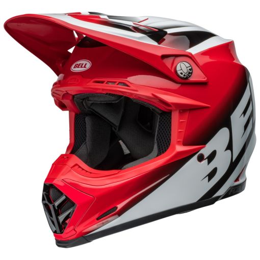 2024 Bell Moto 9S Flex RAIL Motocross Helmet Gloss Red White