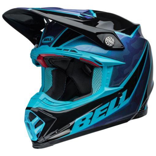 2024 Bell Moto 9S Flex SPRINT Motocross Helmet Black Blue