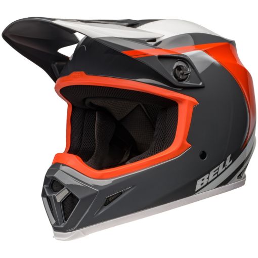 2024 Bell MX9 MIPS Motocross Helmet DART Charcoal Orange 