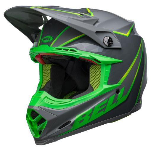 Bell MX 2023 Moto-9S Motocross Flex Adult Helmet Sprite Grey Green
