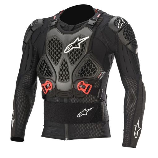 Alpinestars*Bionic Tech V2 Action Jacket Motocross Body Armour Suit Black Red