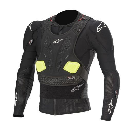 Alpinestars*Bionic Pro Action Jacket Motocross Body Armour Suit Black Yellow
