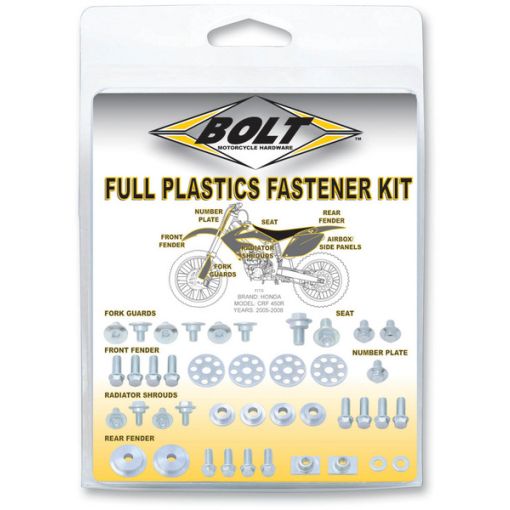 Bolts Complete Plastics Fasteners Kit for Motocross MX Bikes