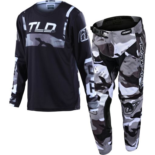 2022\Troy Lee Designs TLD BRAZEN GP Youth Kids Motocross Gear Camo Grey