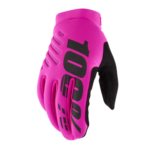 100% Brisker Cold Weather Motocross MX Gloves Neon Pink