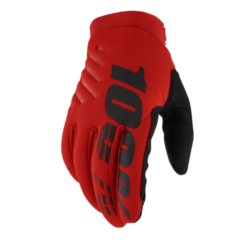 100% Brisker Cold Weather Motocross MX Gloves Red