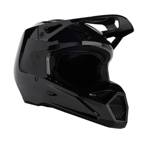 2024 Fox V1 Solid Motocross Helmet (Black)