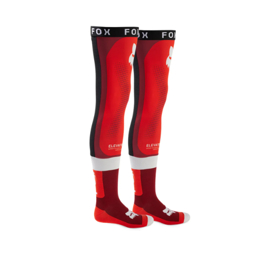 2024 Fox Flexair Knee Brace Motocross Socks (Flo Red)