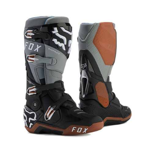 2024 Fox Instinct Motocross Boots (Black/Grey)