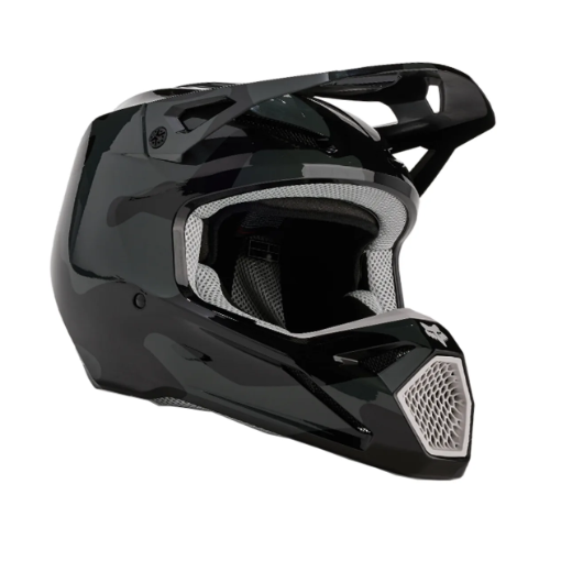 2024 Fox V1 BNKR Motocross Helmet (Black Camo)
