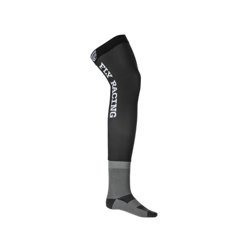 Fly 2024 MX Knee Brace Adult Motocross Socks (Black/Grey/White)