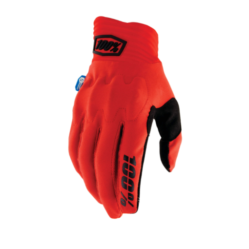 100% Cognito Smart Shock Motocross Gloves Red