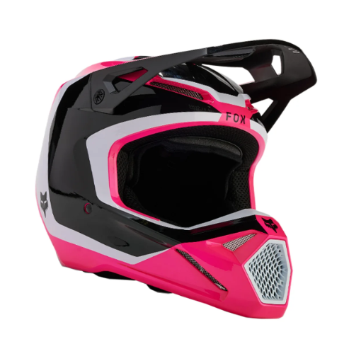 2024 Fox V1 Nitro Motocross Helmet (Black/Pink)