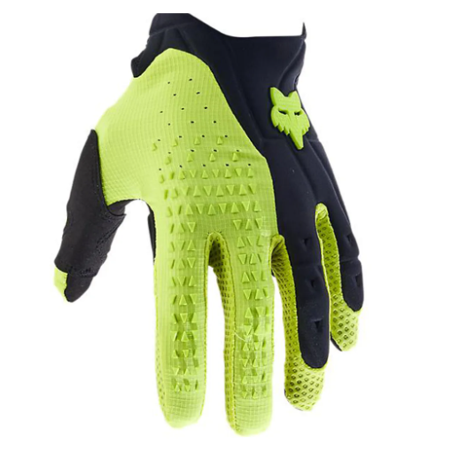 2024 Fox Pawtector Motocross Gloves (Black/Yellow)